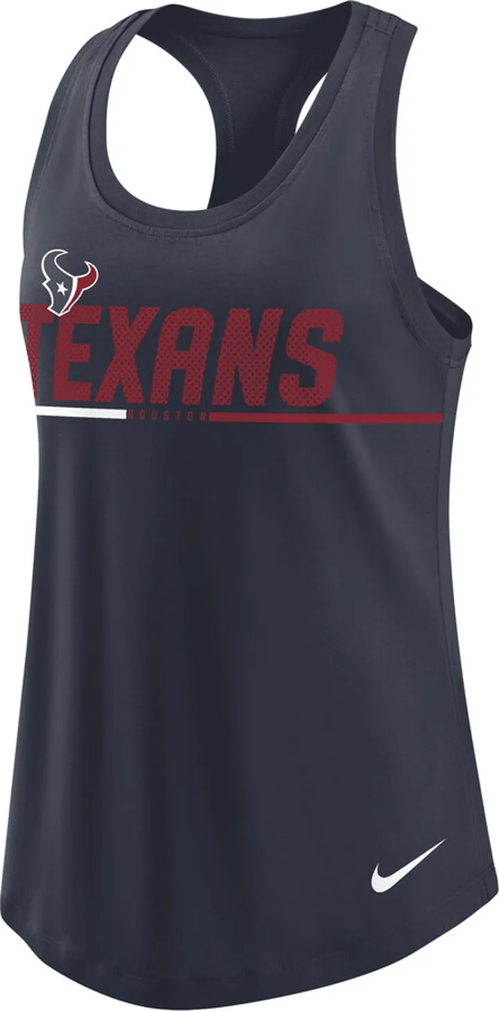 Nike Women's City (NFL Houston Texans) Racerback Tank Top in Blue