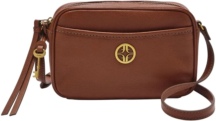 Fossil Women's Brennon Leather Camera Bag