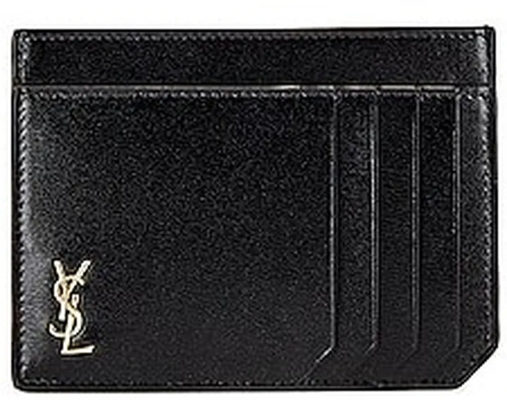 Saint Laurent ID Credit Card Case in Black
