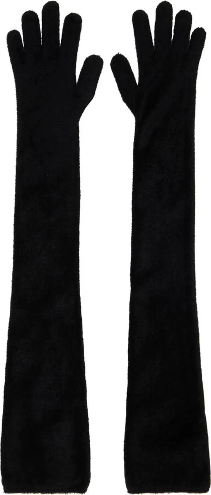 ALAÏA Black Long Gloves