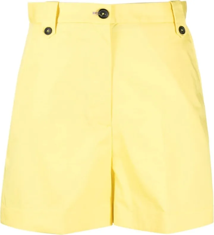 Wide Leg Cotton Shorts