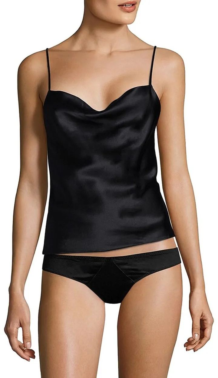 Cowlneck Silk Camisole