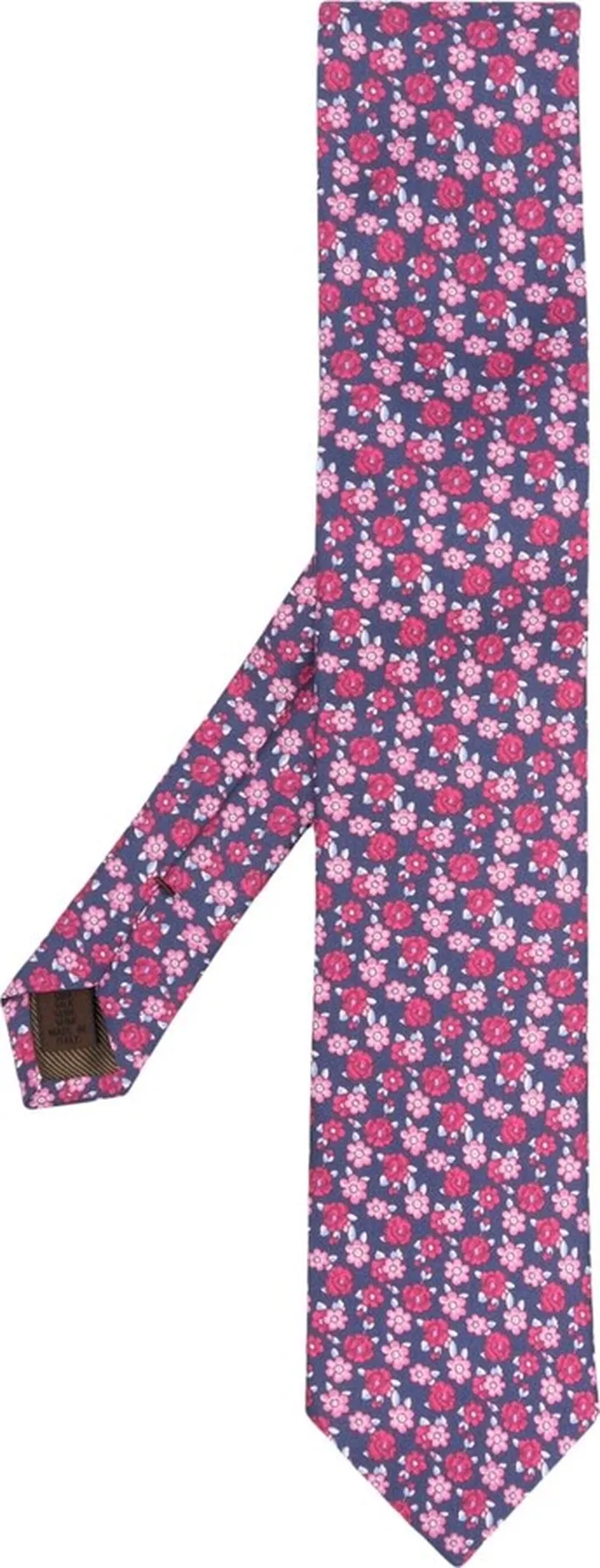 Floral-Print Silk Tie