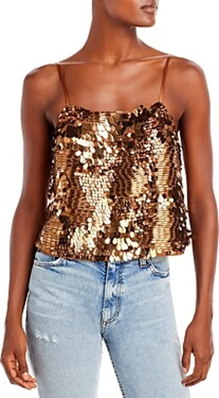 Ramy Brook Issy Sequined Camisole Top