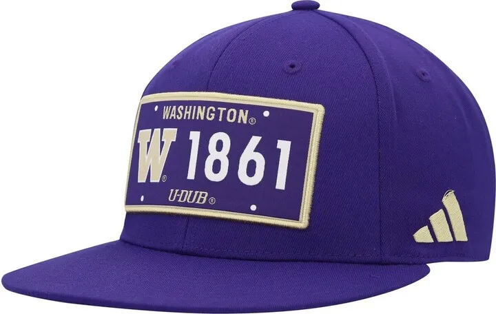 Men's adidas Purple Washington Huskies Established Snapback Hat