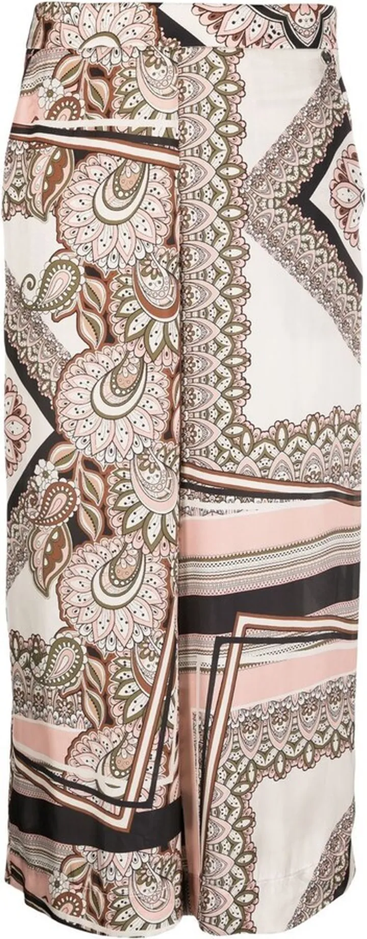 Paisley-Print High-Waisted Skirt