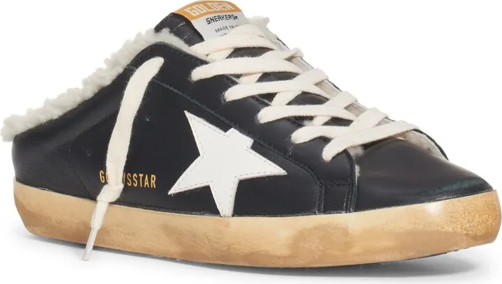 Super-Star Sabot Genuine Shearling Lined Mule Sneaker