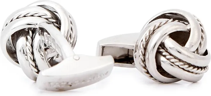 Tateossian Classic Knot Sterling Silver Cufflinks