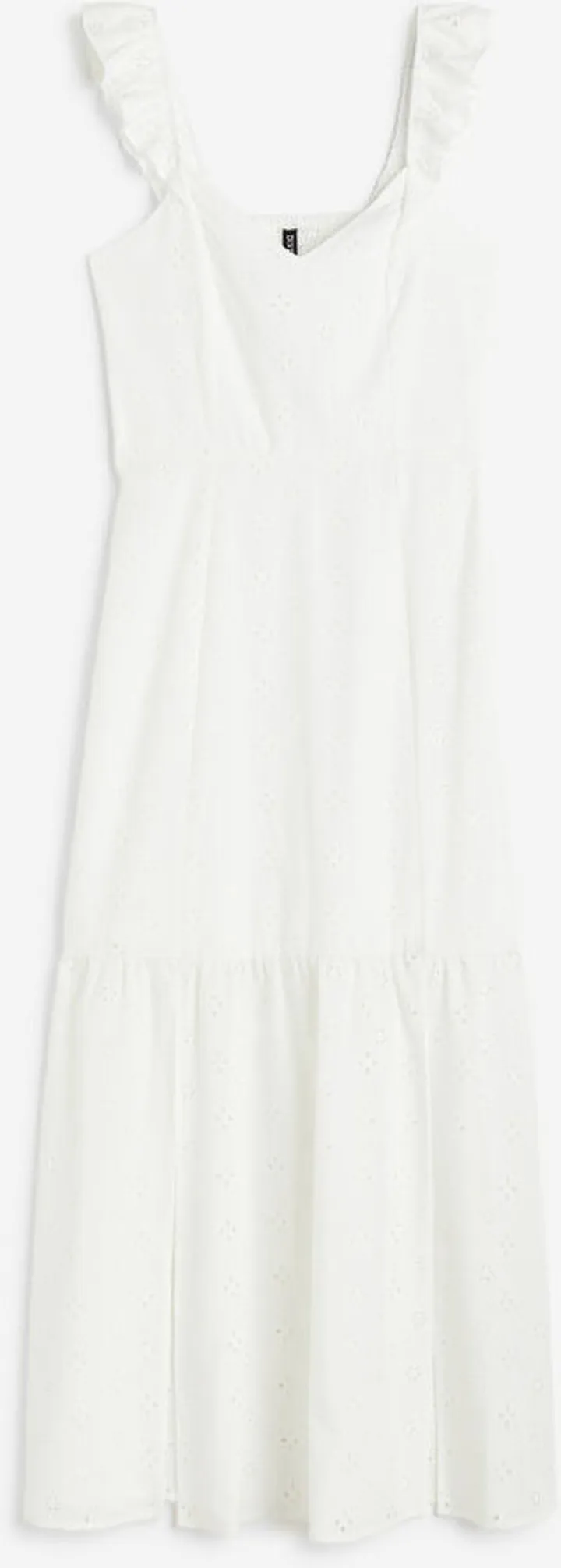 Curvy Fit Eyelet Embroidered Open-backed Dress