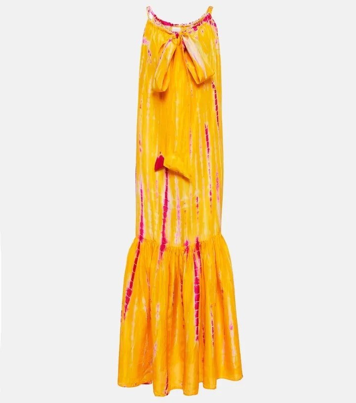 Silk maxi dress