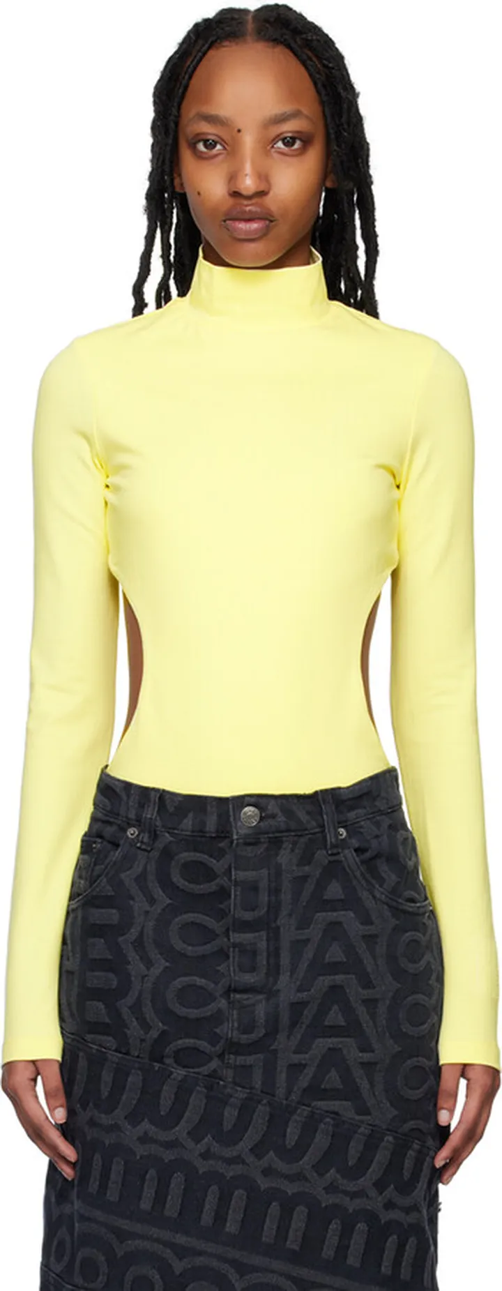 Marc Jacobs Yellow 'The Cutout' Bodysuit