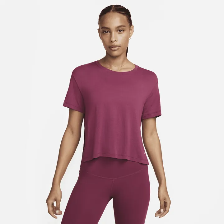 Women's Nike Yoga Dri-FIT Top in Red