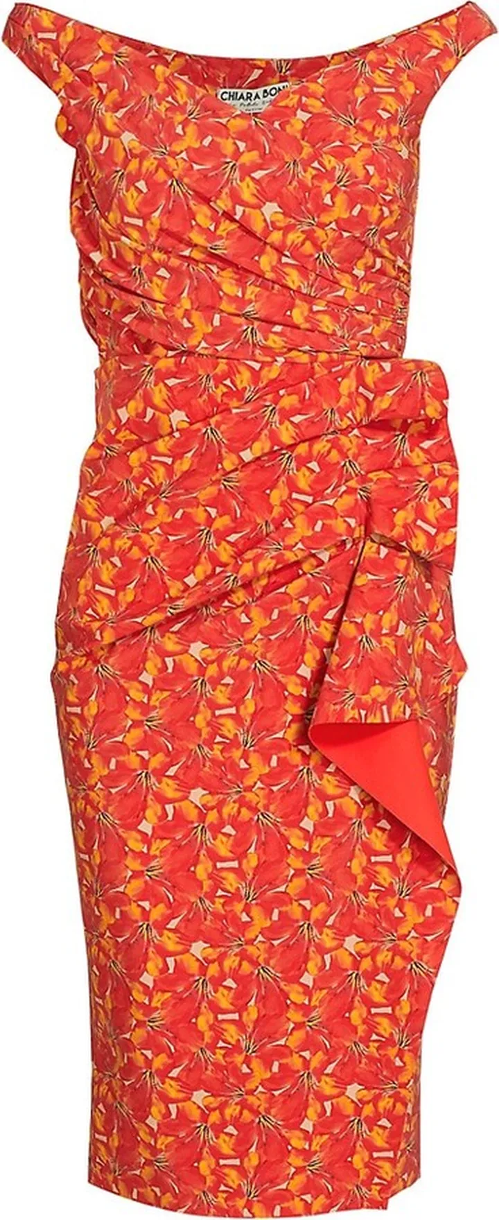 Lucreria Off-The-Shoulder Midi-Dress