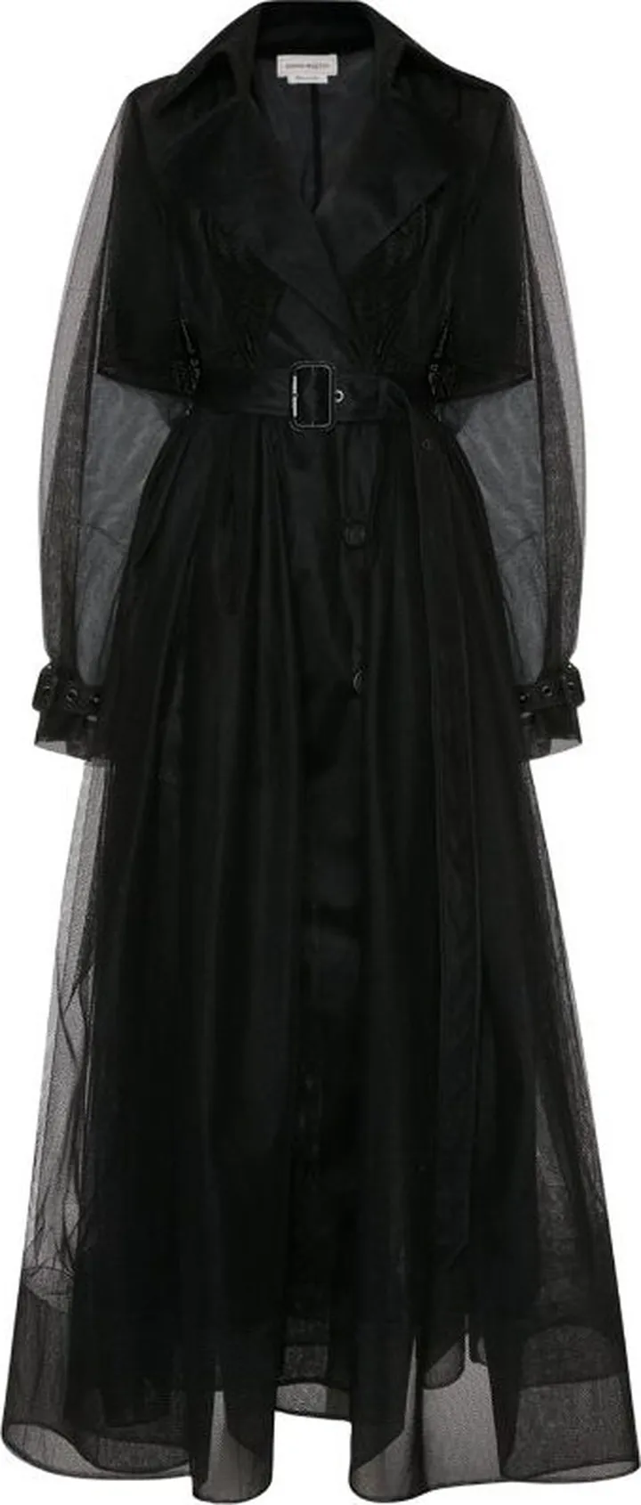 Alexander Mcqueen Sheer Trench Coat