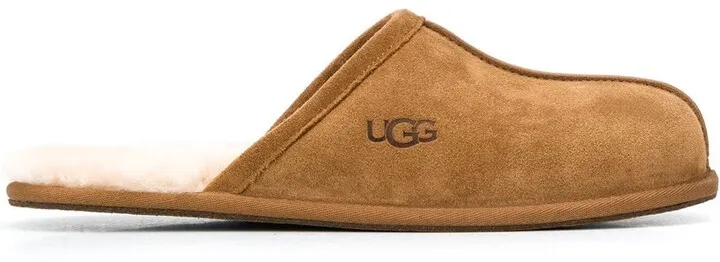 Scuff sheepskin slippers