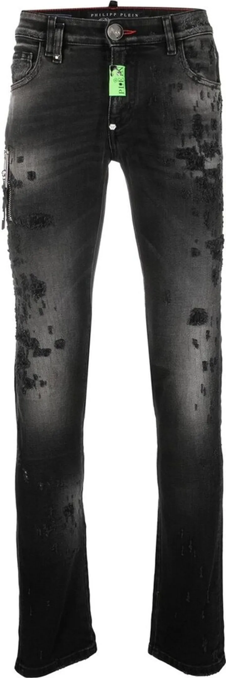 Distressed Skinny-Cut Jeans