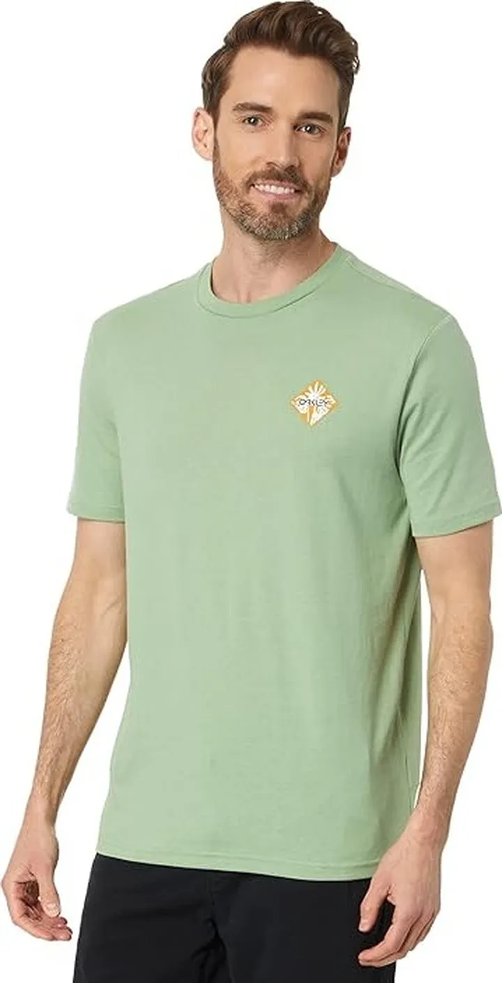 Oakley Deco Palms B1B Short Sleeve Tee (New Jade) Men's Clothing