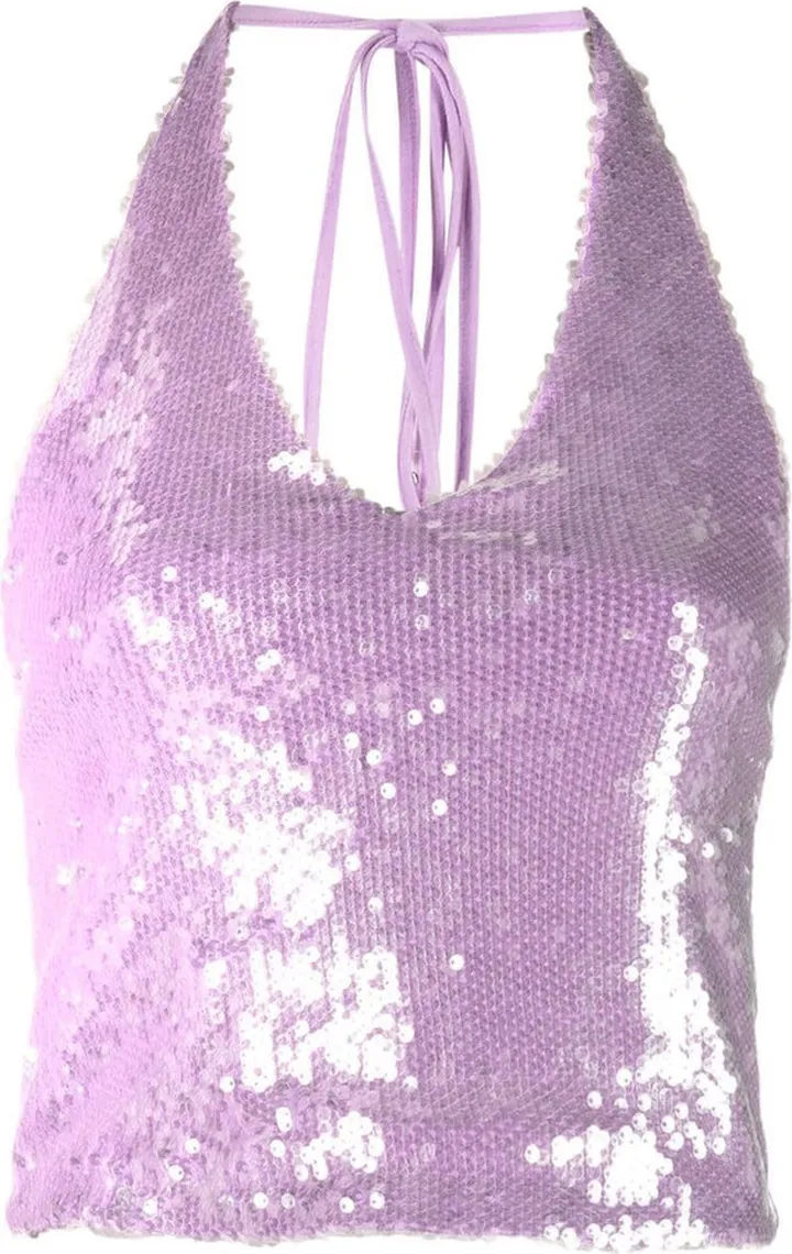 Sequin Halterneck Top