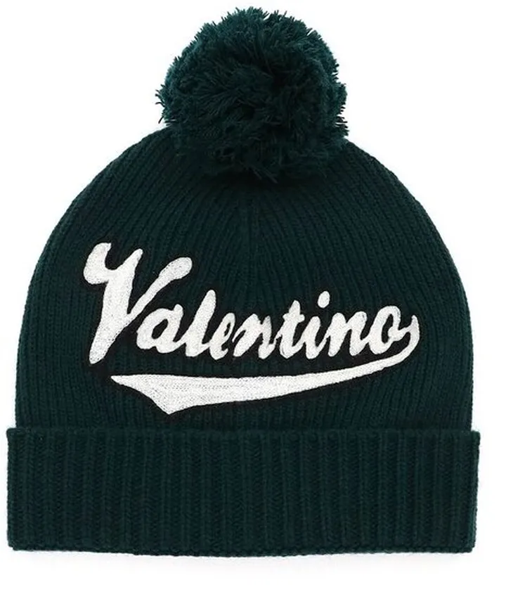 Valentino Logo Detailed Beanie