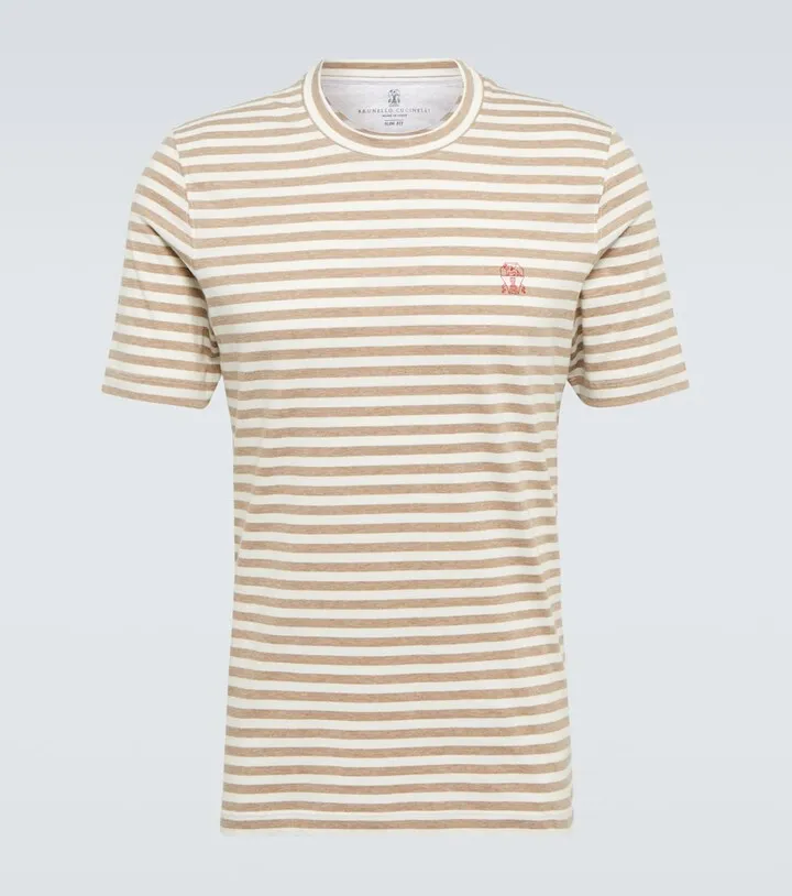 Striped cotton T-shirt