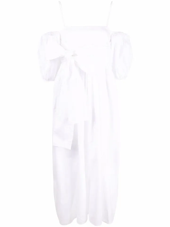 Joel bow-detailing midi dress