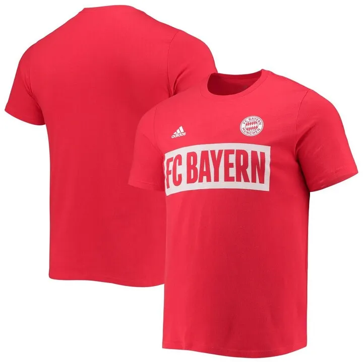 Men's adidas Red Bayern Munich Box T-shirt