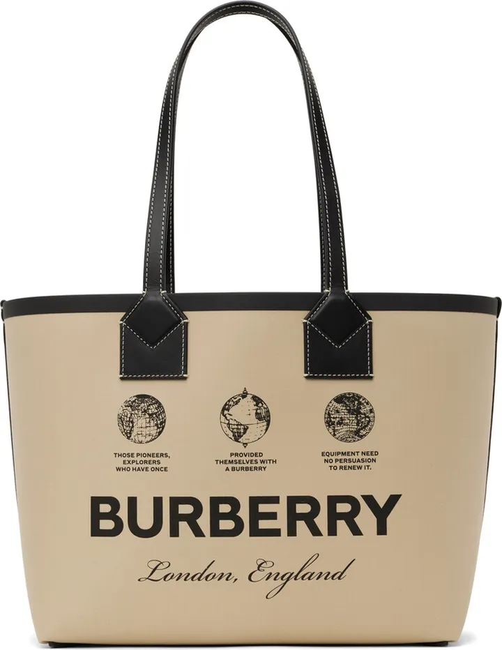 Burberry Beige Small London Tote