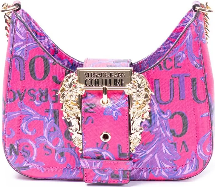 Versace Jeans Couture Couture-Printed Buckled Shoulder Bag
