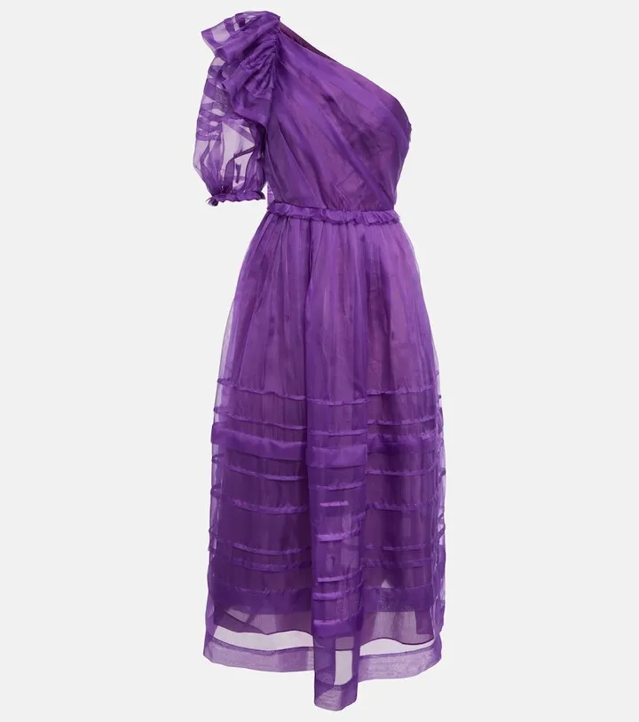Artemis organza midi dress