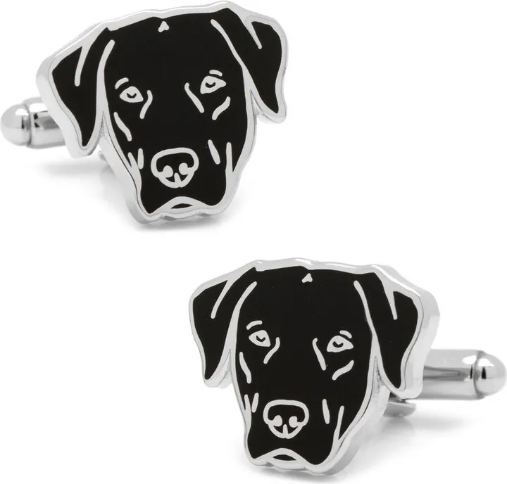 Black Labrador Cuff Links