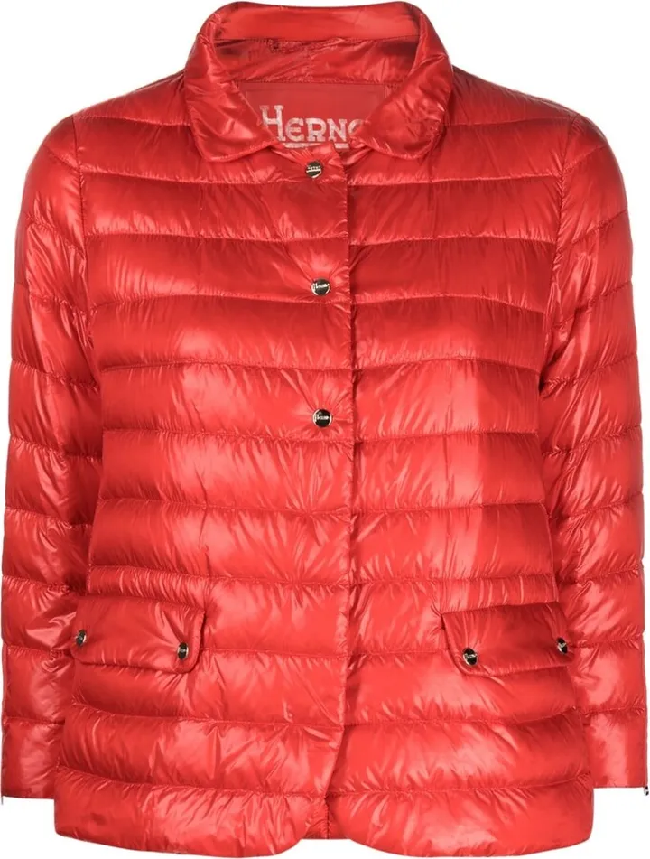 Three Quarter-Sleeve Quilted Jacket