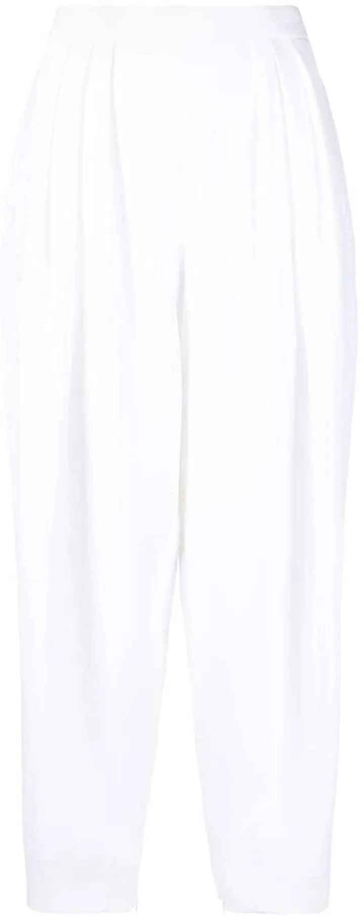 Pleat Detailing Cropped Trousers