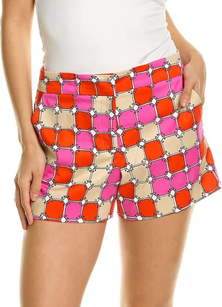 Trina Turk Women's Corbin 2 Straight fit Dotted Shorts