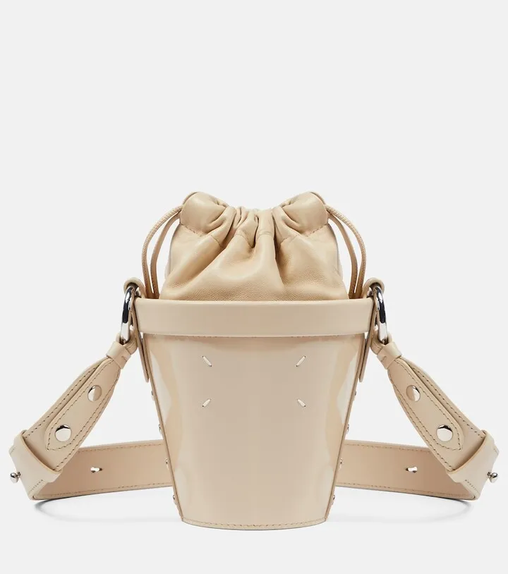 Fire Mini leather bucket bag
