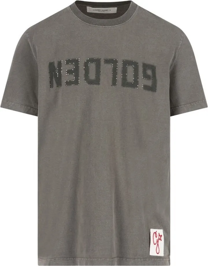 Golden Goose Deluxe Brand Logo Printed Crewneck T-Shirt