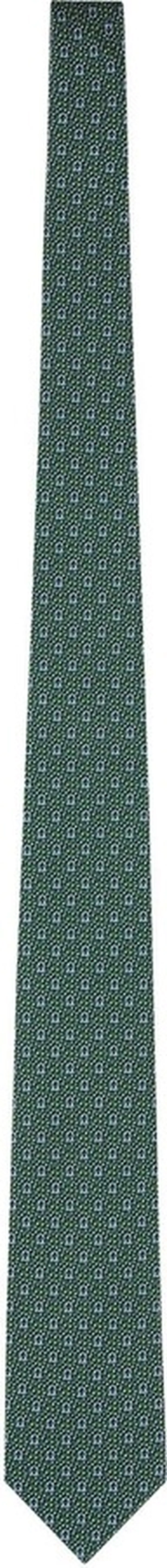 Silk Tie With Pixel Print