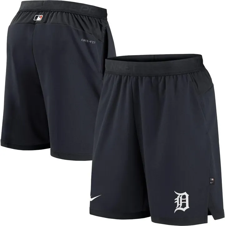 Men's Nike Navy Detroit Tigers Authentic Collection Flex Vent Performance Shorts