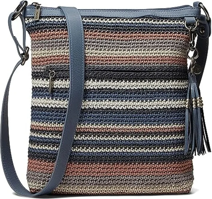 The Sak Lucia Crochet Crossbody (Valley Stripe) Cross Body Handbags