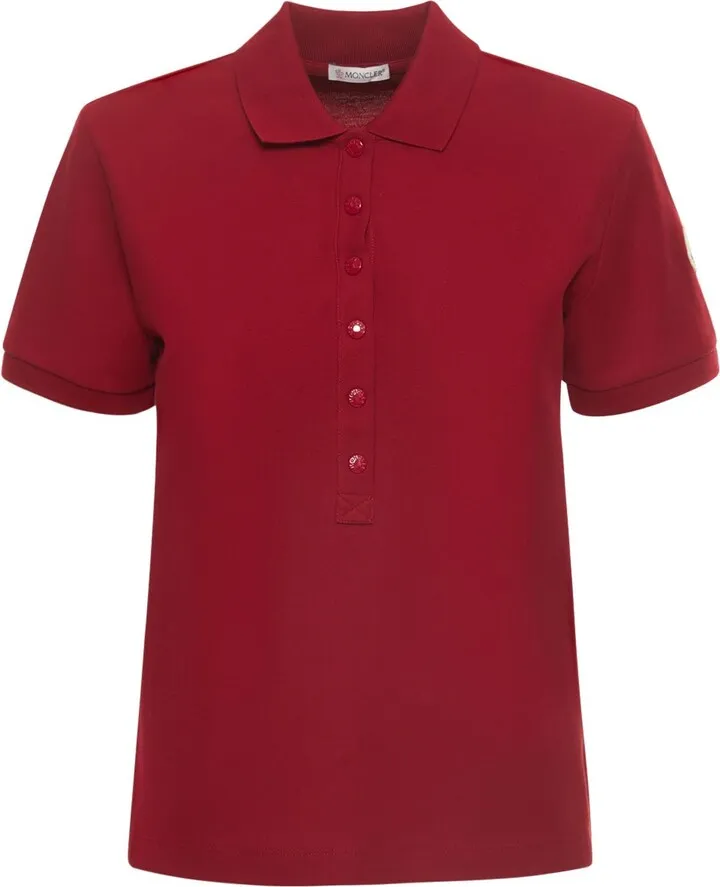 Cotton logo polo