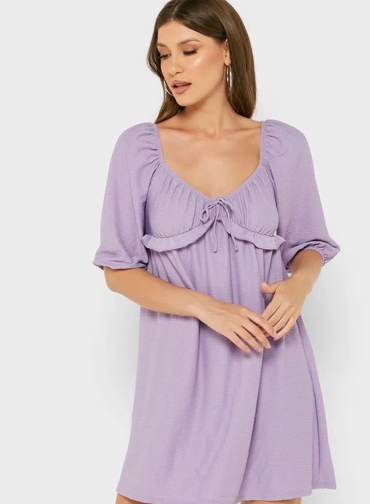 Balloon Sleeve Dress