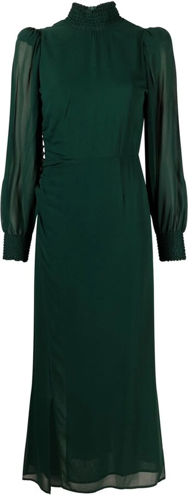 Aude high-neck midi dress