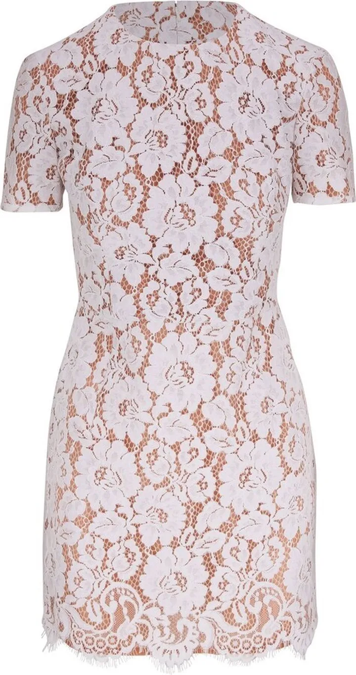 Floral Lace Mini Dress