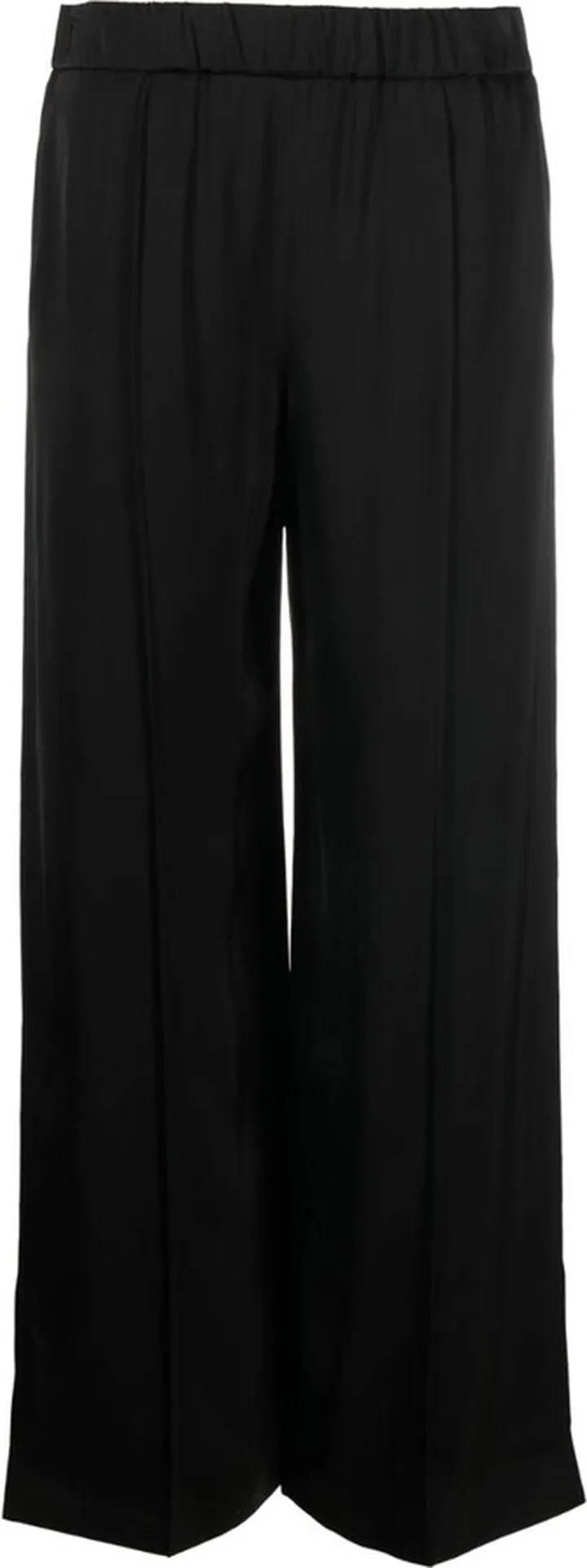 Elasticated Straight-Leg Trousers