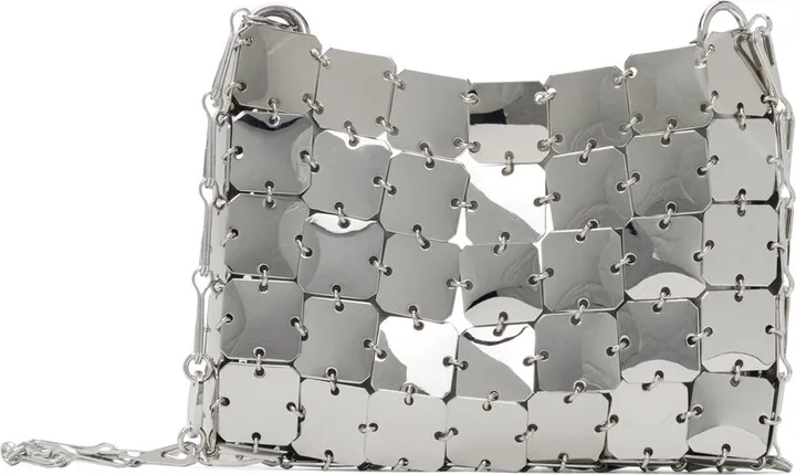 Paco Rabanne Silver Nano Square Bag