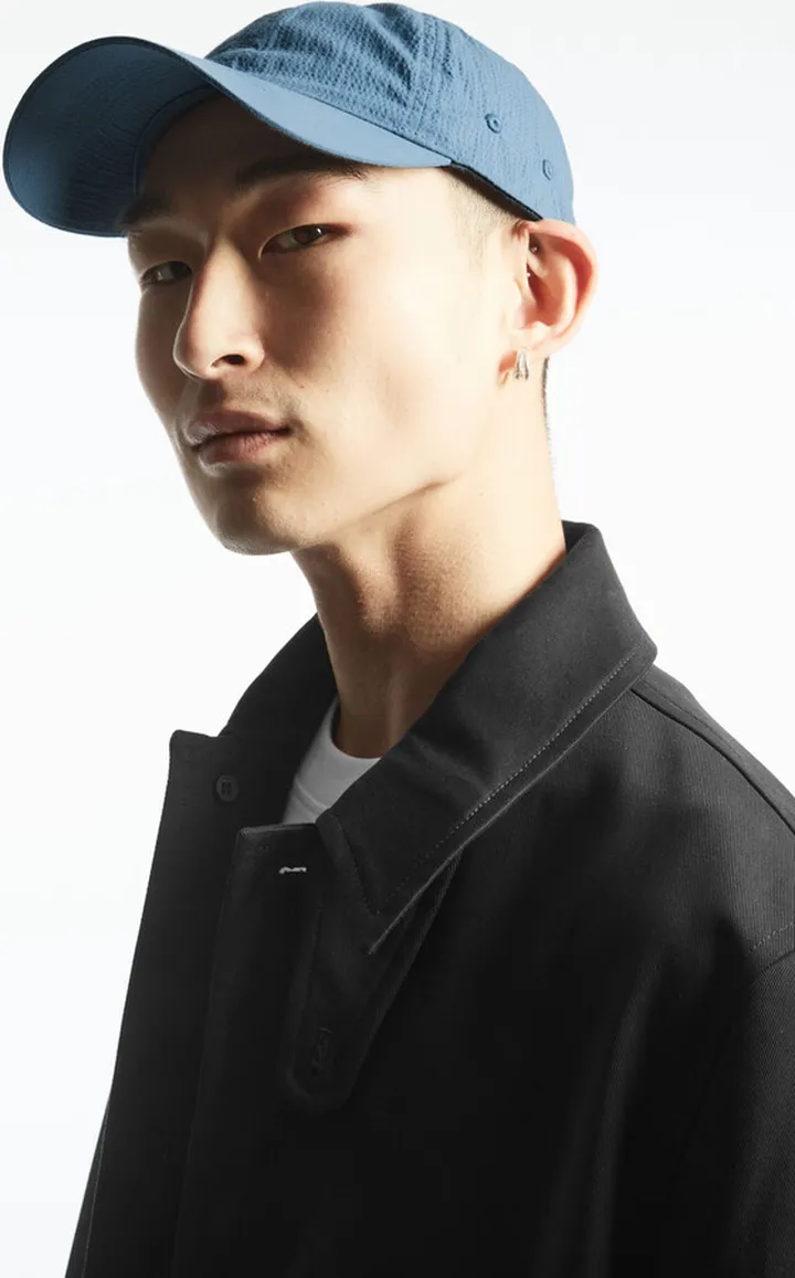 Seersucker Baseball Cap