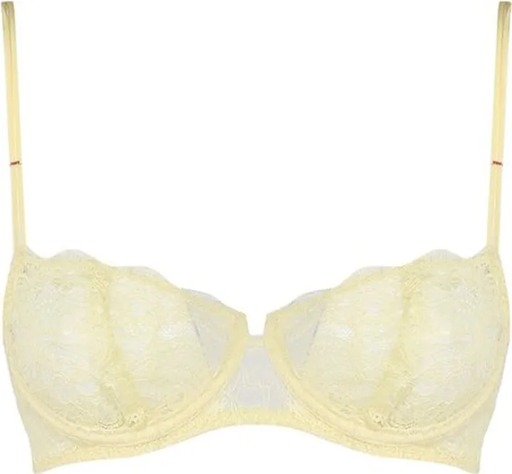 Maison Margiela Contrast-Stitch Lace-Detailed Bra