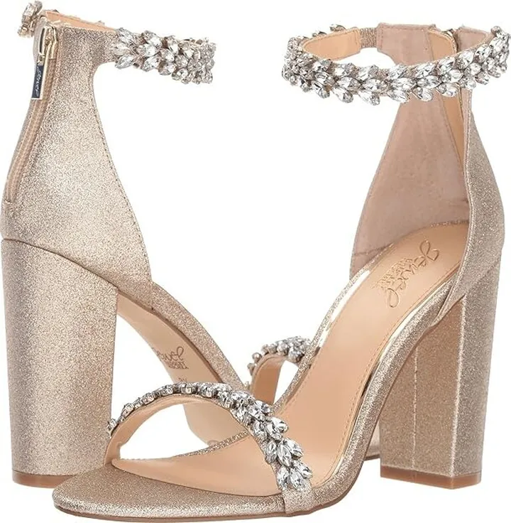Jewel Badgley Mischka Mayra (Light Gold) Women's Shoes