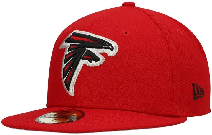 Men's New Era Red Atlanta Falcons Omaha 59Fifty Fitted Hat