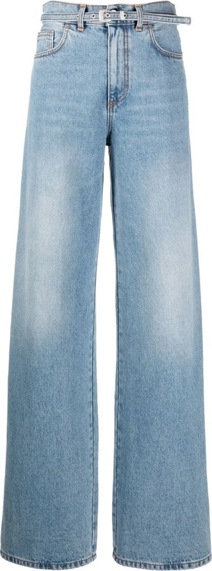 High-Waisted Denim Jeans