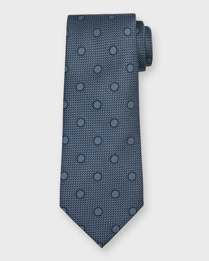 Men's Tonal Jacquard Silk Tie